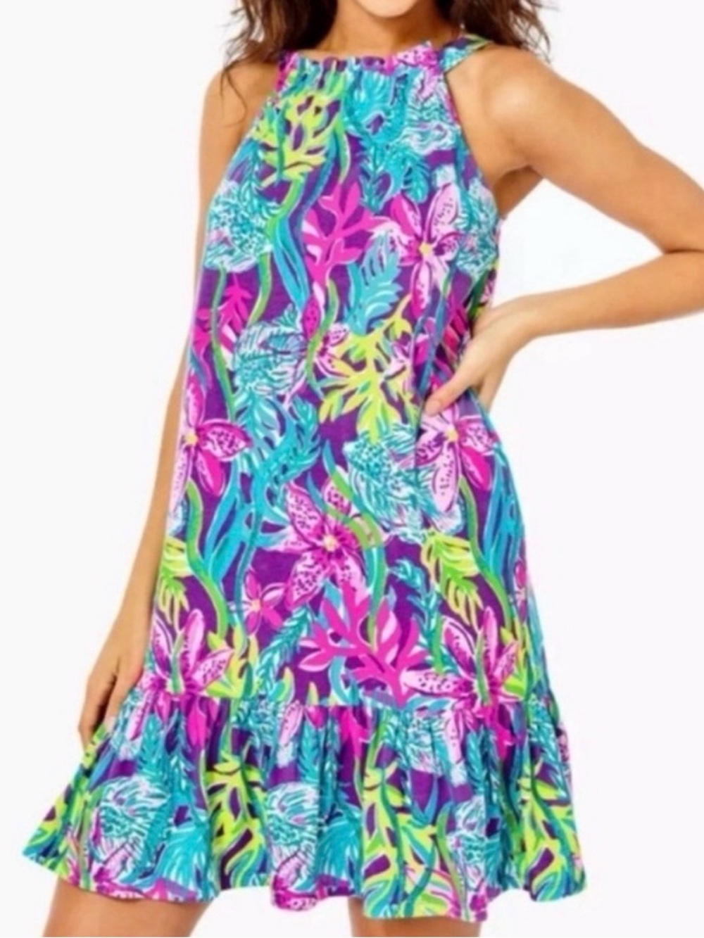 Lilly Pulitzer Saira Halter Dress - Picture 1 of 3